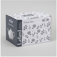 Чайник lefard &quot;flowers story&quot; на дерев. подставке 22,5*13*14 см 900 мл (474-249)
