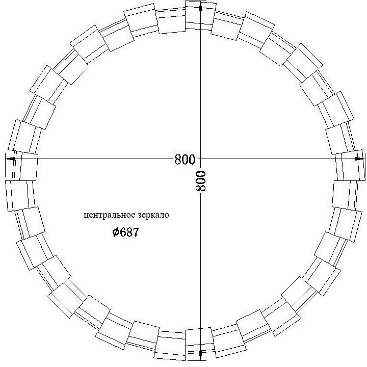 Зеркало диам.80 см (TT-00000477)