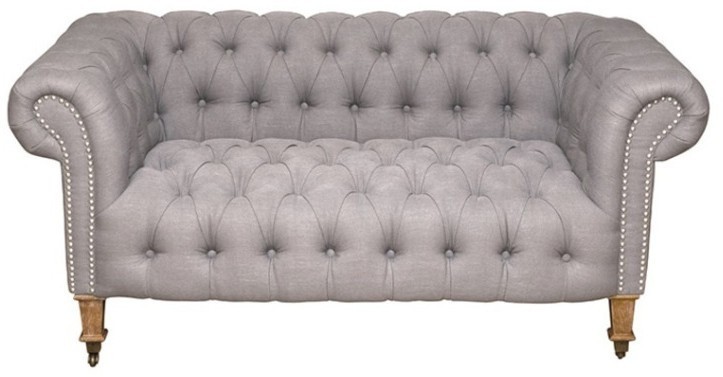 Диван Черчиль NSSF-5084E-M1-157, каркас дуб, обивка лен, WDS3104-205, ROOMERS FURNITURE