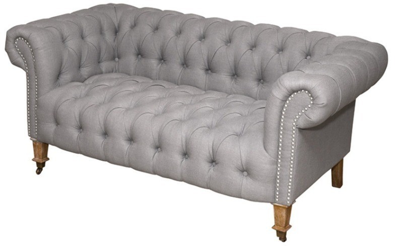 Диван Черчиль NSSF-5084E-M1-157, каркас дуб, обивка лен, WDS3104-205, ROOMERS FURNITURE