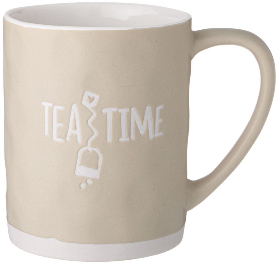 Кружка "tea time" 520 мл кремовая Lefard (260-987)