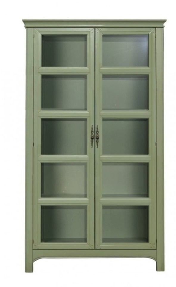 Шкаф со стеклянными дверками Olivia арт CB3005-ET