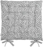 Подушка на стул из хлопка серого цвета с принтом Спелая Смородина из коллекции scandinavian touch, 35х35 см (77449)