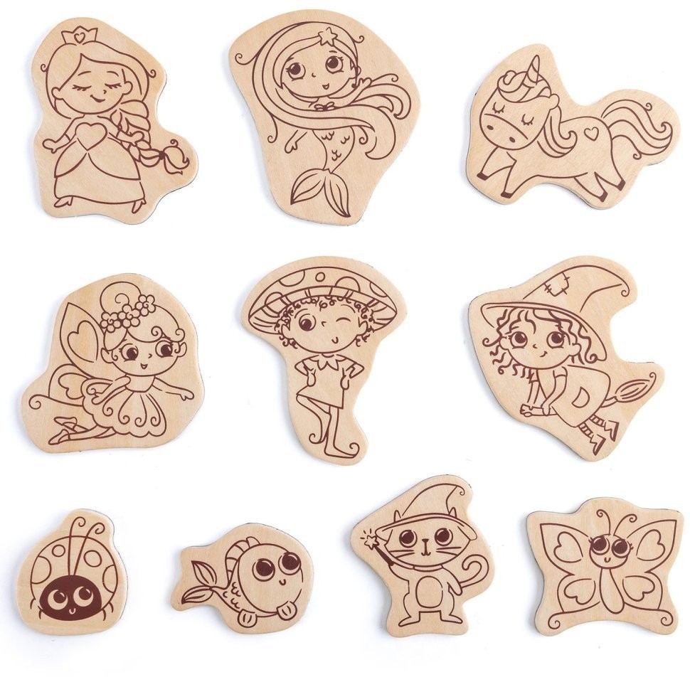 Набор для творчества  магниты-раскраски "Магнитные персонажи", в комплекте с фломастерами (E1077_HP)