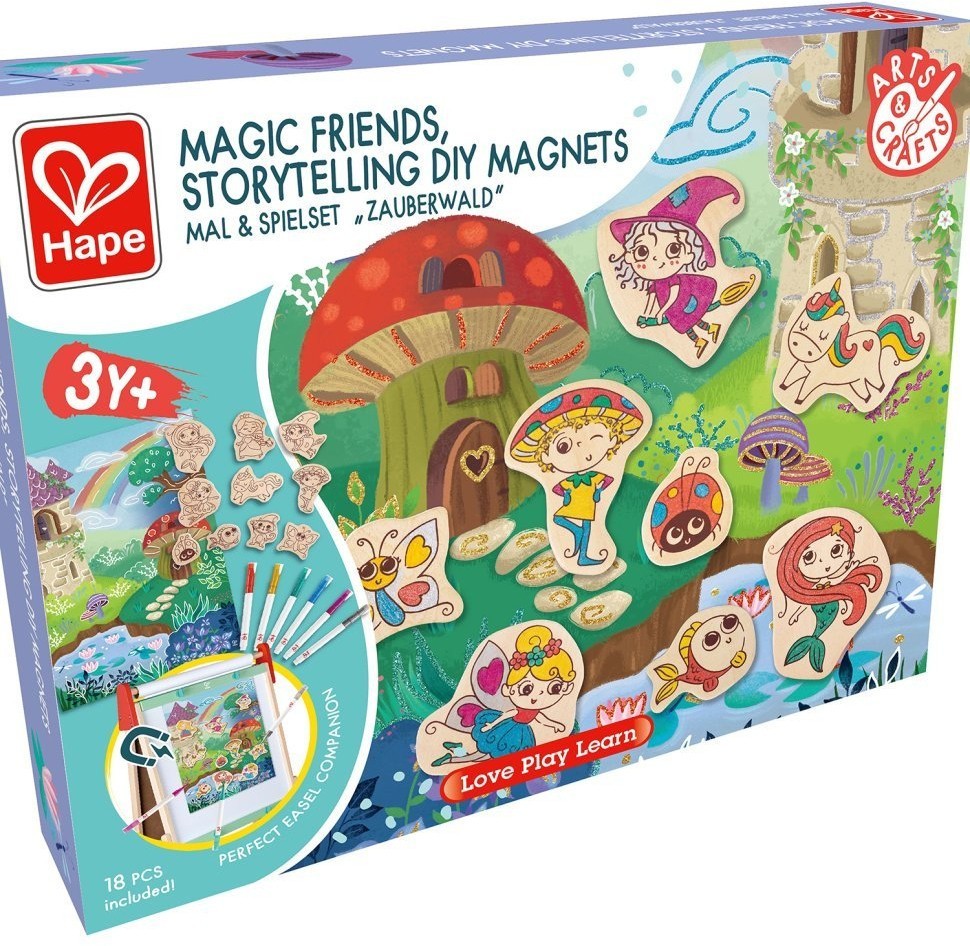 Набор для творчества  магниты-раскраски "Магнитные персонажи", в комплекте с фломастерами (E1077_HP)