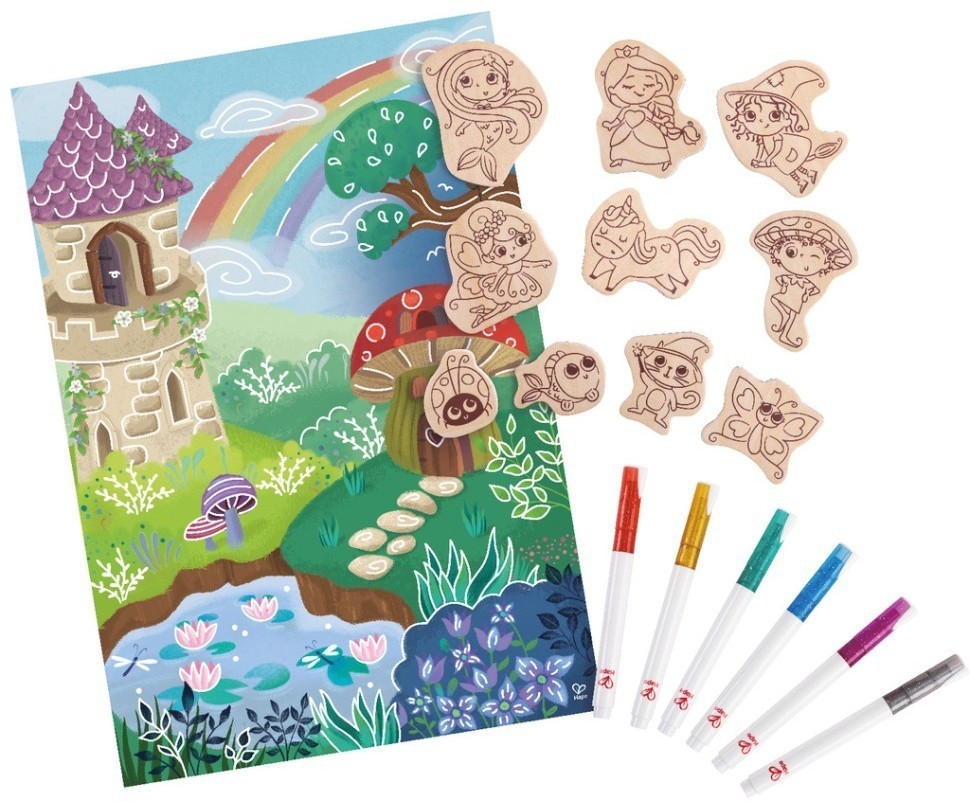 Набор для творчества  магниты-раскраски "Магнитные персонажи", в комплекте с фломастерами (E1077_HP)