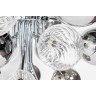 Светильник потолочный "Bubbles", прозрач./дамчатое стекло d.83 h.61см (TT-00009497)