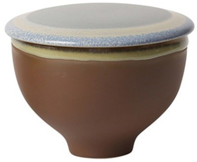 Чаша с крышкой L9286-BA, 12 см, каменная керамика, Brown, ROOMERS TABLEWARE