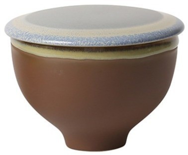 Чаша с крышкой L9286-BA, 12 см, каменная керамика, Brown, ROOMERS TABLEWARE