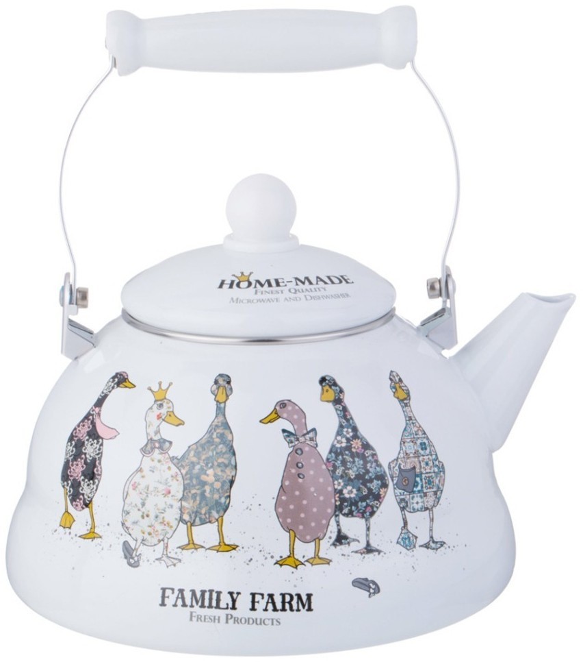 Чайник agness  эмалированный серия "family farm", 3 л (934-627)