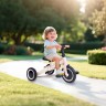Детский беговел-велосипед 8в1 с крышей и ручкой, бежевый (TR010-BEIGE)