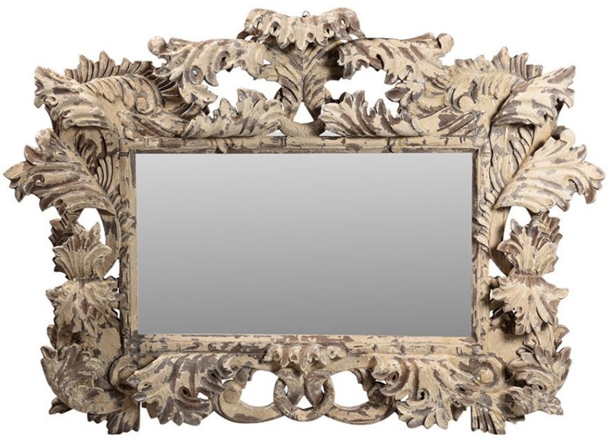 Зеркало PR45417, Массив манго, beige, ROOMERS FURNITURE