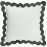 Чехол на подушку с контрастным кантом зеленого цвета из коллекции trendy ruffles, 40х40 см (78895)