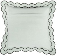 Чехол на подушку с контрастным кантом зеленого цвета из коллекции trendy ruffles, 40х40 см (78895)