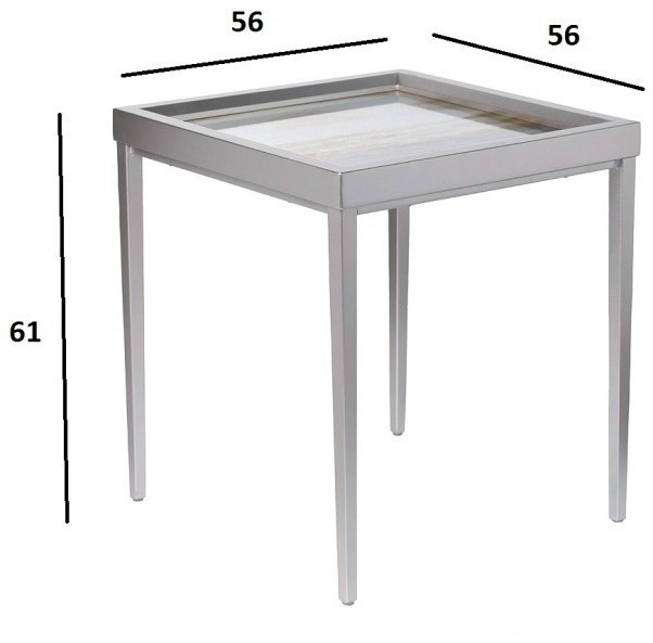 Стол журнальный "Mirage" 56*56*61см (TT-00010556)