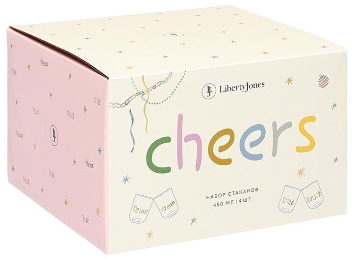 Набор стаканов cheers, 450 мл, 4 шт. (79567)