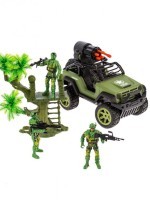 Радиоуправляемый джип Zhorya (стреляет ракетами, солдаты) (ZYB-B3022)