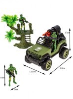 Радиоуправляемый джип Zhorya (стреляет ракетами, солдаты) (ZYB-B3022)