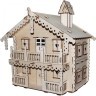 Деревянный кукольный домик серия "Я дизайнер" "Русский дом", конструктор, для кукол 12 см (PD218-08)