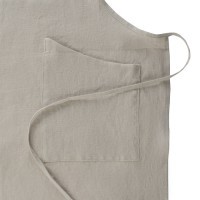 Фартук из умягченного льна бежевого цвета, 70х82 см (63518)