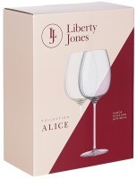 Набор бокалов для вина alice в подарочной упаковке, 520 мл, 2 шт. (76596)