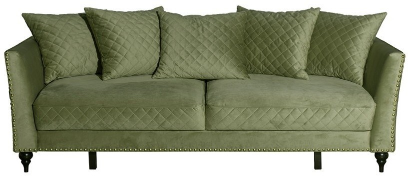 Диван Sorrento 230M трехм.раск,велюр оливковый Colt1002-OLIV 230*101*86 (TT-00016714)