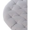 Подушка на стул круглая из хлопка серого цвета из коллекции essential, 40 см (73553)