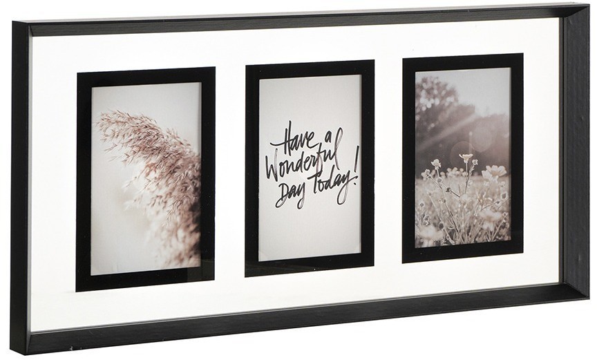 Рамка для фотографий pleasant moments, 24х49 см, белая/черная (76261)