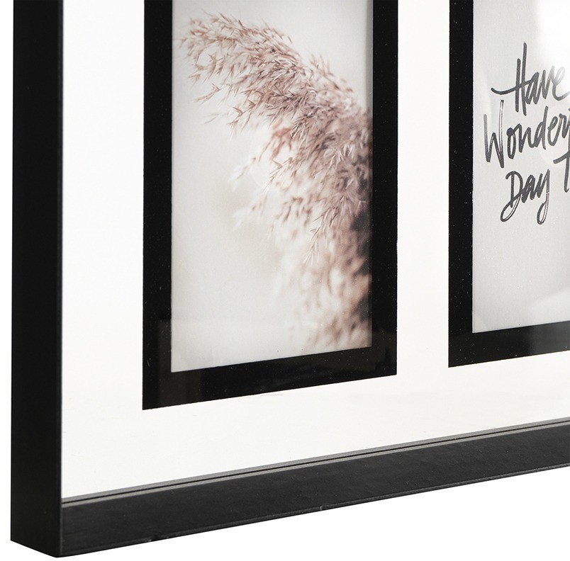 Рамка для фотографий pleasant moments, 24х49 см, белая/черная (76261)