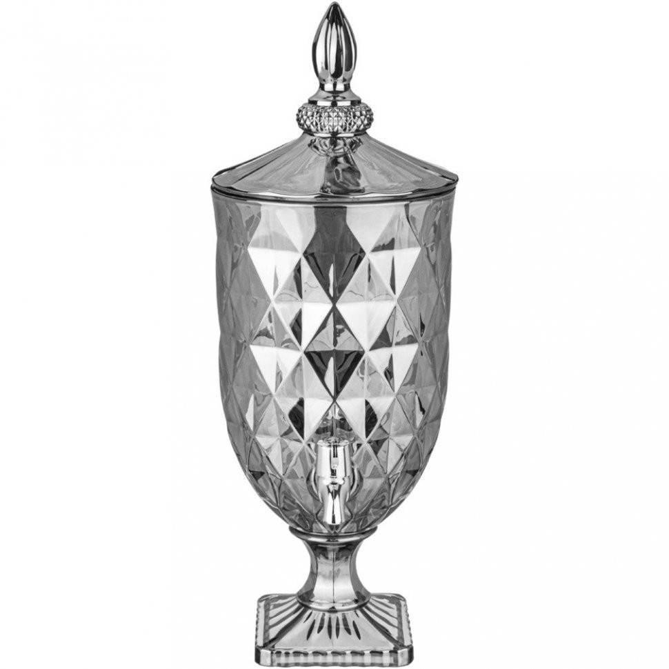 Диспенсер для напитков "лимонадница ромбо" 4,5 л / 19,5*19,5*52 см. Lefard (691-018)