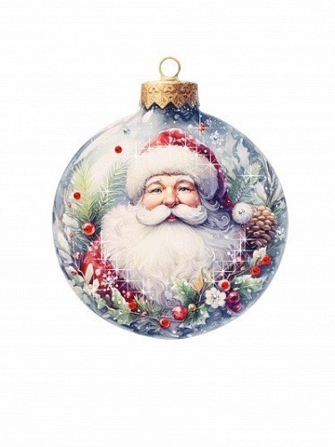 Новогодний шар Волшебные мгновения с кристаллами Swarovski (3126)