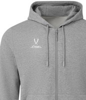 Худи на молнии JOGEL ESSENTIAL Cotton FZ Hoodie, серый меланж, детский (2121912)
