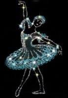 Картина Балерина с кристаллами Swarovski (1056)
