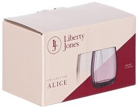 Набор стопок alice в подарочной упаковке, 70 мл, золотистые, 2 шт. (76632)