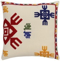 Подушка декоративная по мотивам чувашских орнаментов из коллекции cultural heritage, 45х45 см (77718)
