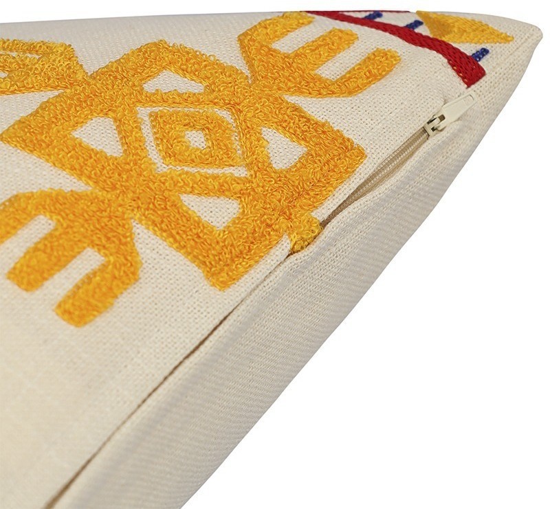 Подушка декоративная по мотивам чувашских орнаментов из коллекции cultural heritage, 45х45 см (77718)