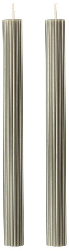 Набор из двух свечей цвета шалфея из коллекции edge, 24,5 см (77670)