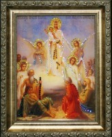 Икона Всех скорбящих радостей с кристаллами Swarovski (1556)