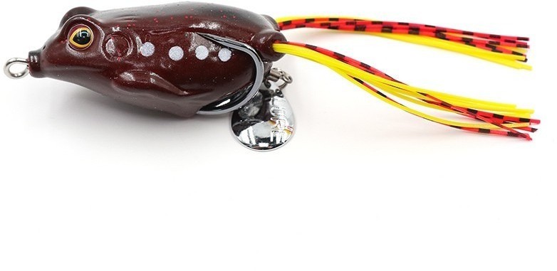 Лягушка-незацепляйка Namazu FROG с лепестком, 55 мм, 10 г, цвет 04, YR Hooks (BN) #1 N-FP55-10-04 (87616)
