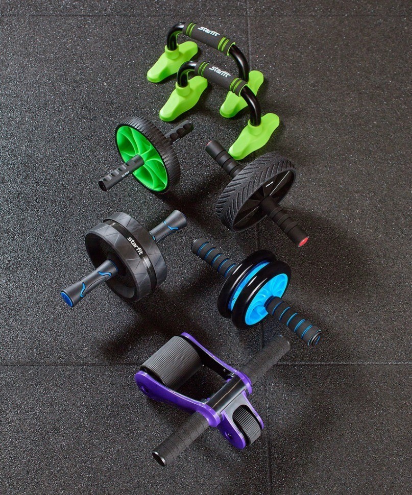 Ролик для пресса складной STARFIT RL-108, черный/фиолетовый (1121618)