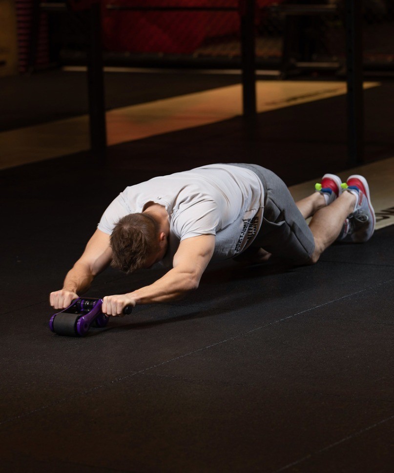 Ролик для пресса складной STARFIT RL-108, черный/фиолетовый (1121618)