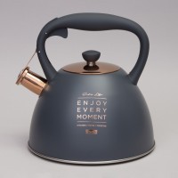Чайник agness со свистком, 3,0 л термоаккумулирующее дно, индукция (914-156)