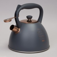 Чайник agness со свистком, 3,0 л термоаккумулирующее дно, индукция (914-156)