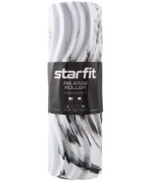 Ролик массажный STARFIT FA-525, EVA/PP, низкая жесткость, 45x14 cм, белый/черный (2103986)