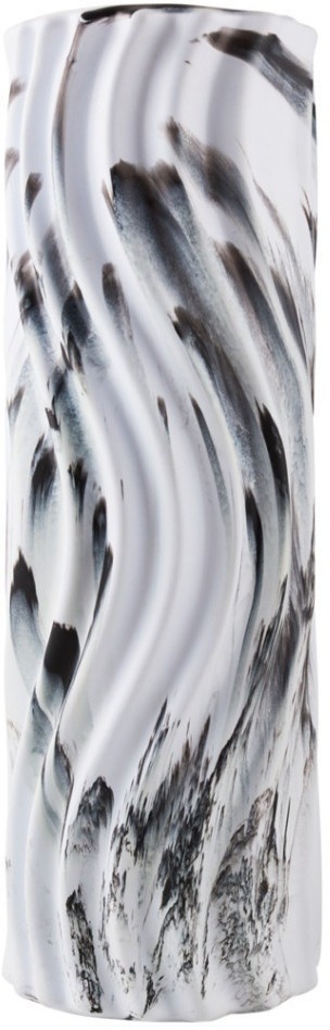 Ролик массажный STARFIT FA-525, EVA/PP, низкая жесткость, 45x14 cм, белый/черный (2103986)