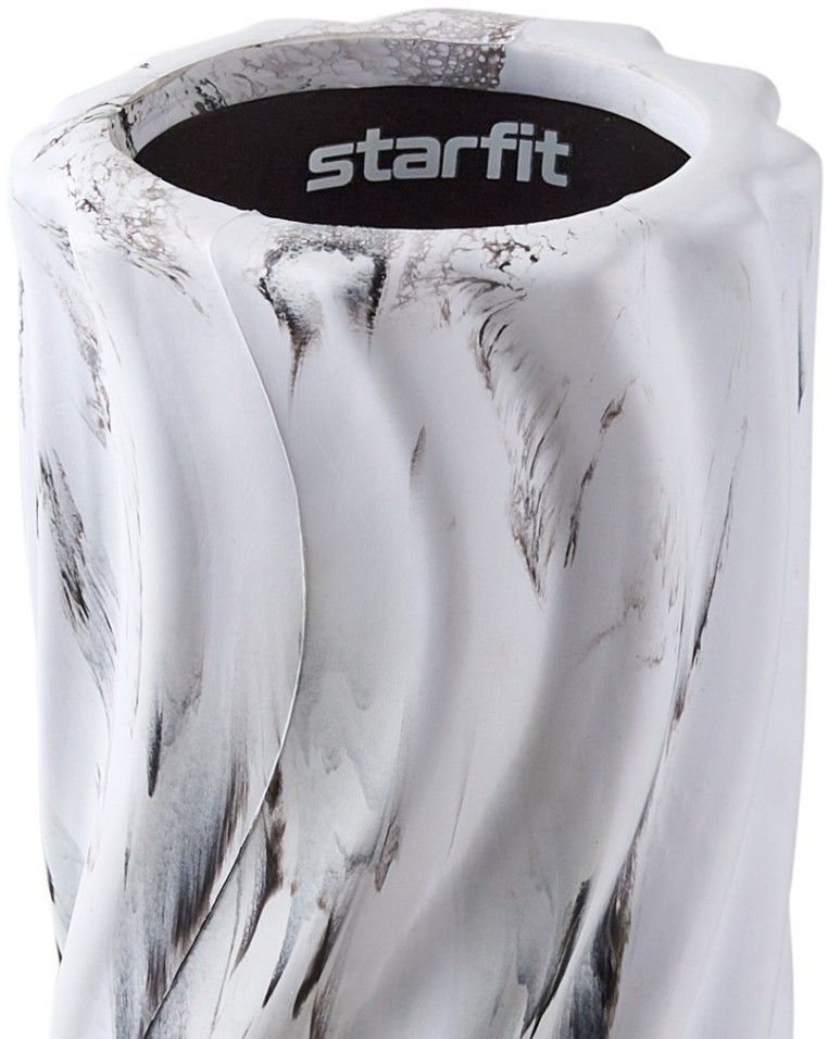 Ролик массажный STARFIT FA-525, EVA/PP, низкая жесткость, 45x14 cм, белый/черный (2103986)