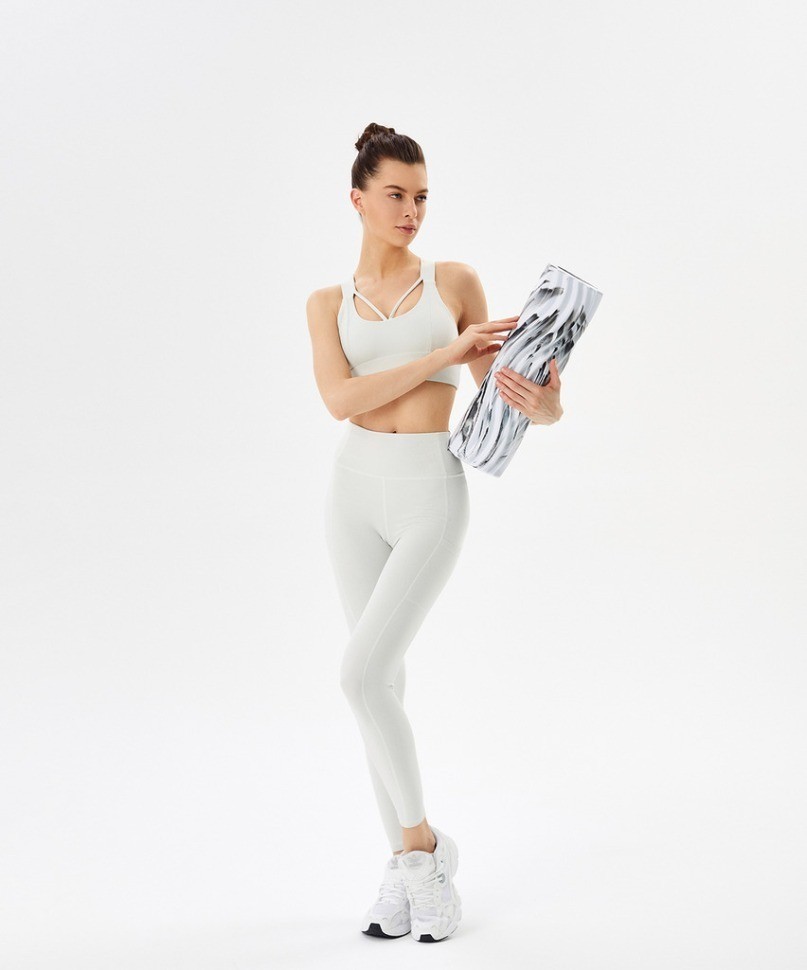 Ролик массажный STARFIT FA-525, EVA/PP, низкая жесткость, 45x14 cм, белый/черный (2103986)