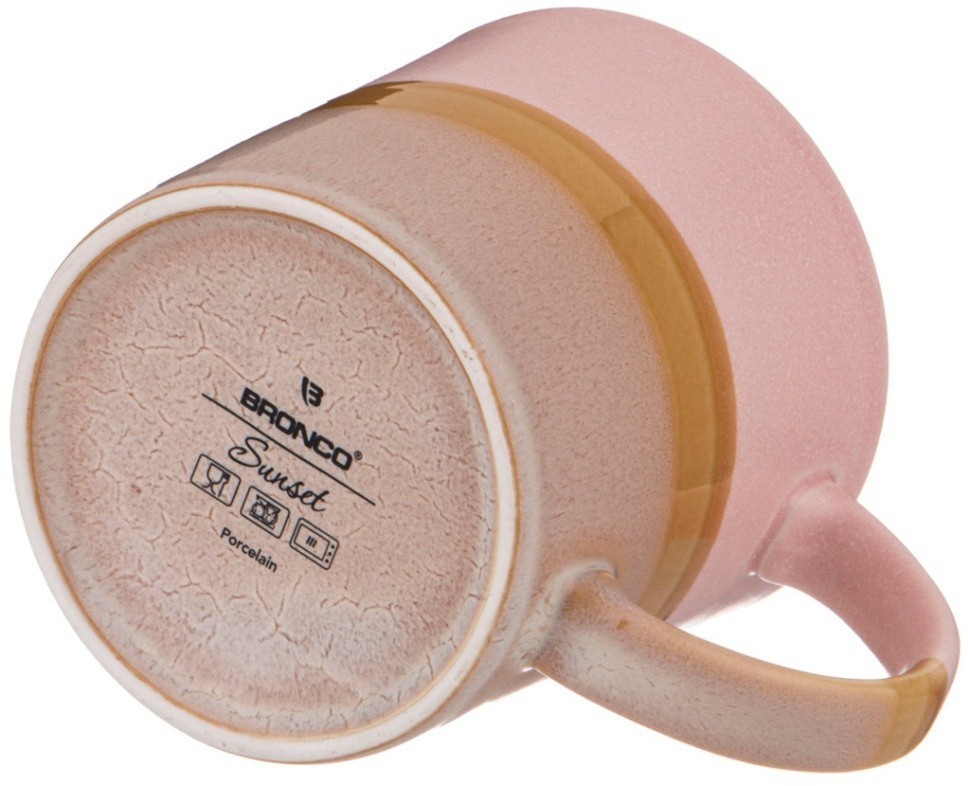 Кружка bronco "sunset" 400 мл розовая (189-440)