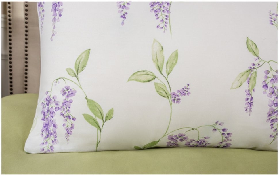 Кпб 2-х спальный "глициния" под 175*215 -1шт., пр 220*250  -1шт., нав 70*70-2шт, серый SANTALINO (984-730)