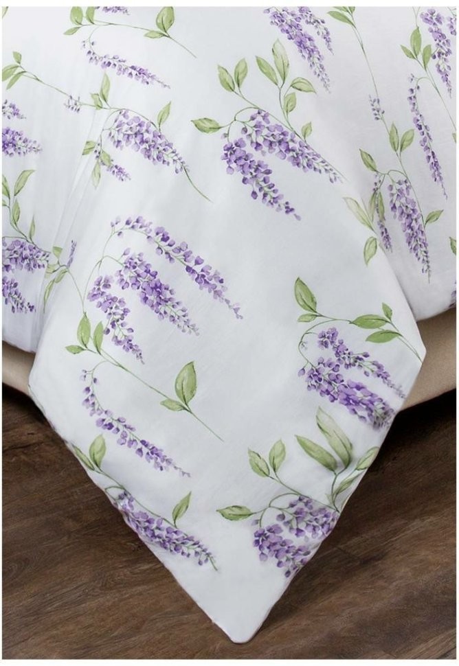 Кпб 2-х спальный "глициния" под 175*215 -1шт., пр 220*250  -1шт., нав 70*70-2шт, серый SANTALINO (984-730)